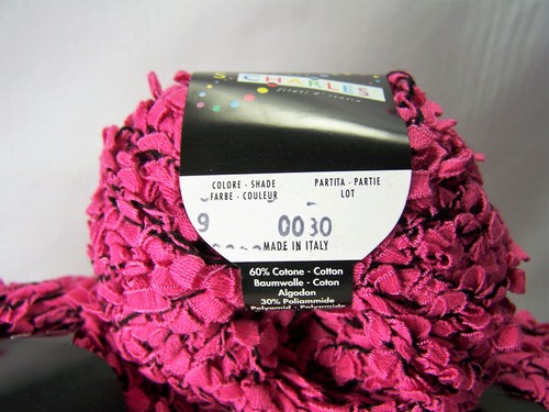 S Charles TWIST Mezcla de Algodón Hilo Rosa Caliente Lavable 3 Bolas Hecho en Italia - Imagen 4 de 4