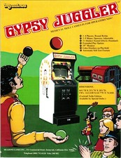 Gypsy Juggler Vintage Video Arcade Game FLYER 1978 Retro Original Promo Artwork image