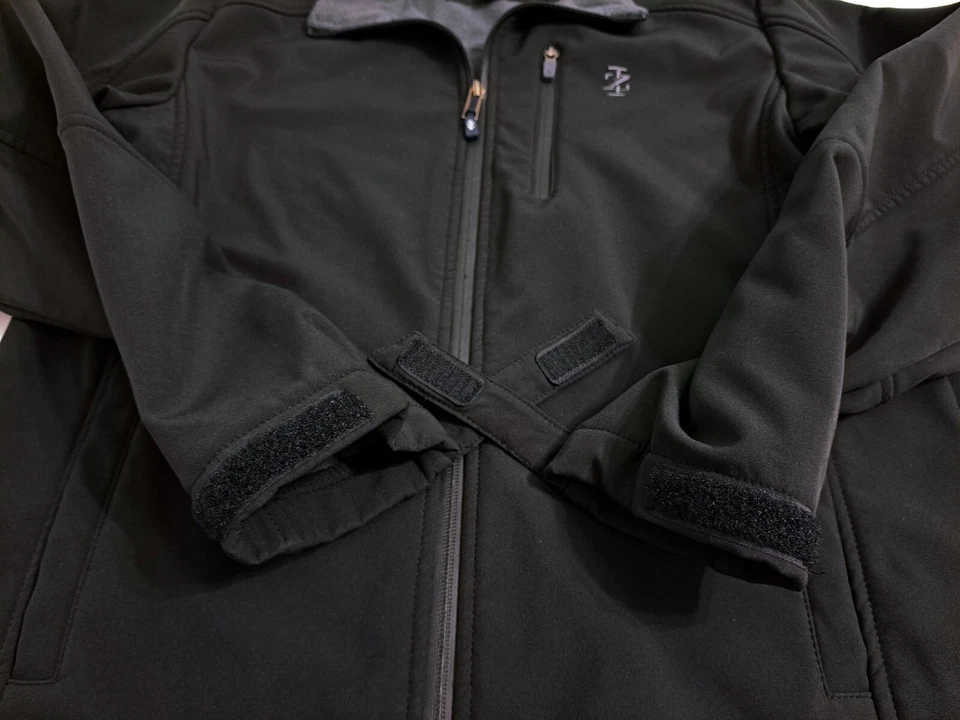 IZOD Men's Small Performance Soft Shell Full Zip Golf Jacket Coat Black  - Image 4 of 4