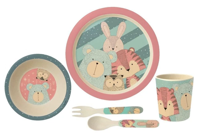 Rote Kindergeschirr-Sets