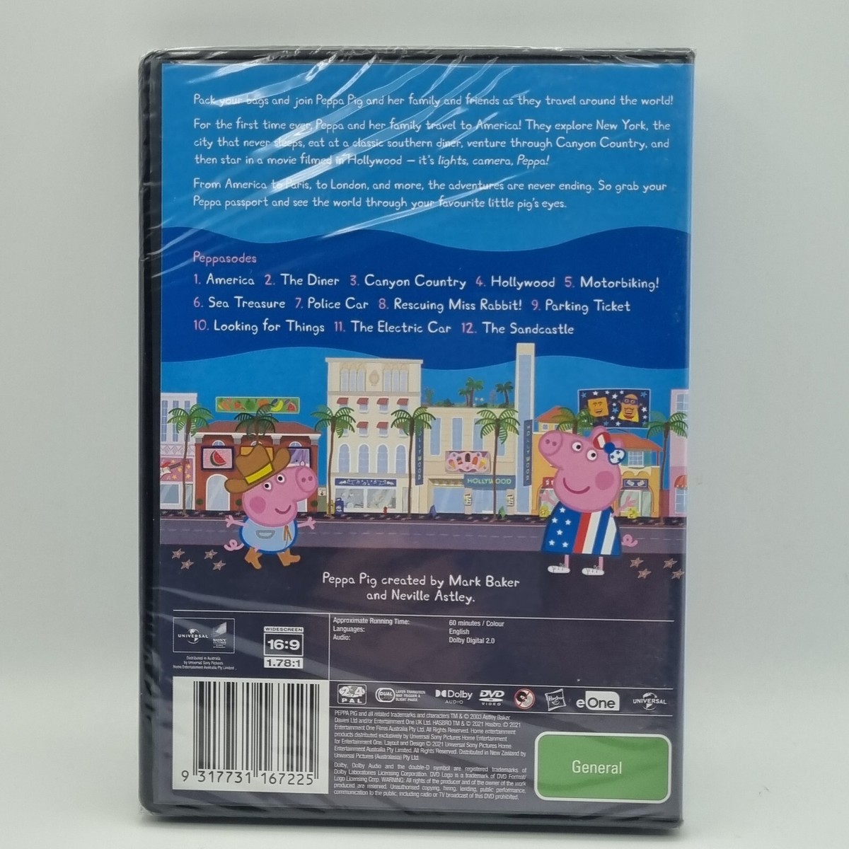 Peppa Pig Peppa Visits America DVD, 2021 Regions 2 4 PAL 12