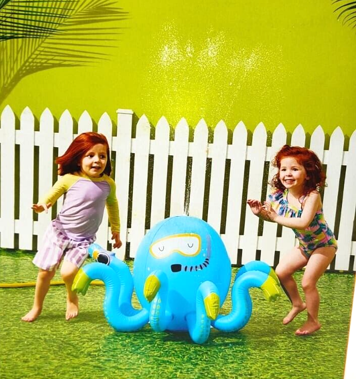 Sun Squad Inflatable Octopus Sprinkler PLAY FUN SPRINKLER Q2 eBay