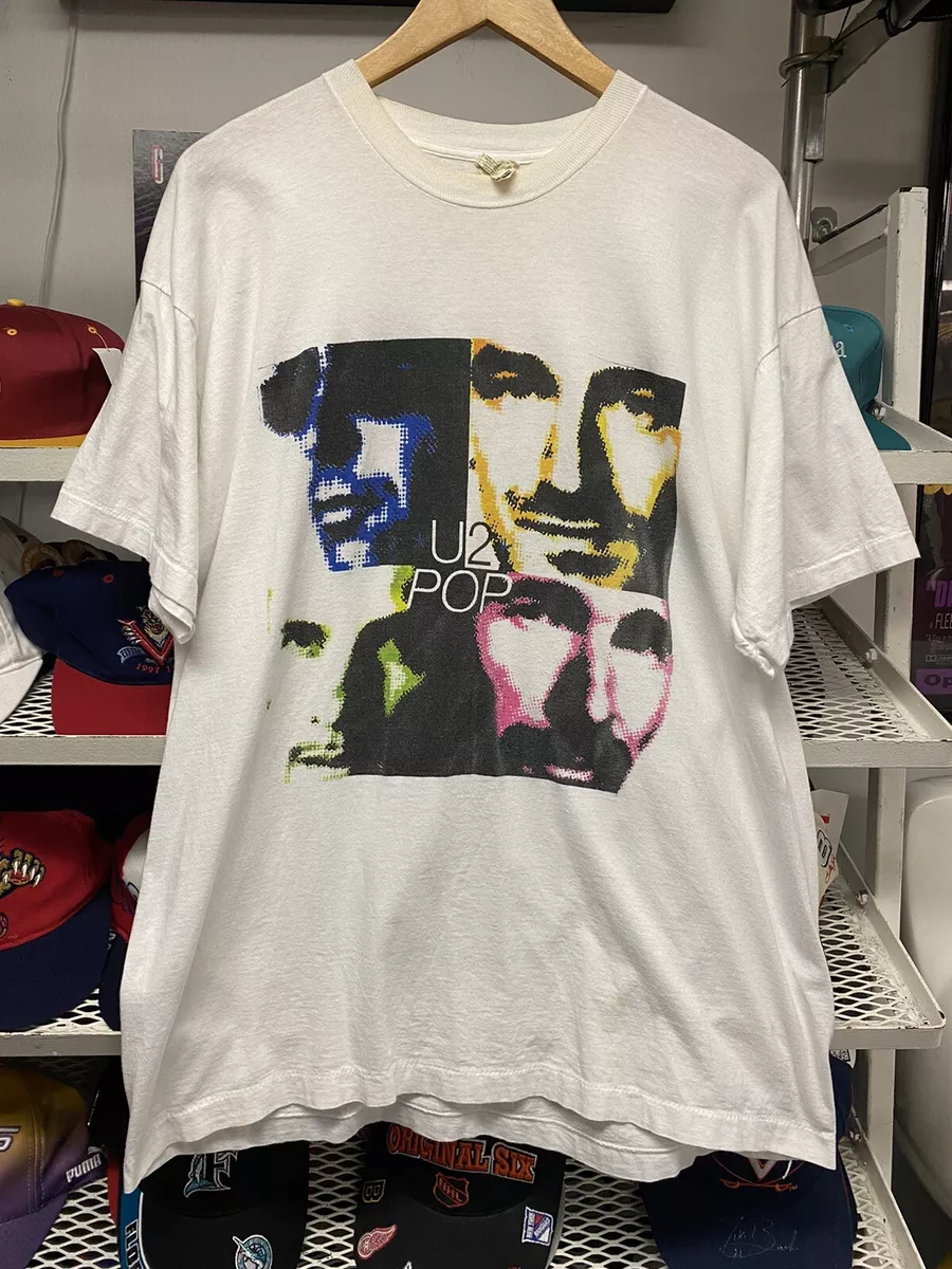 Vintage 90s U2 Pop Mart Concert 1997 World Tour T shirt Screen Stars Size XL