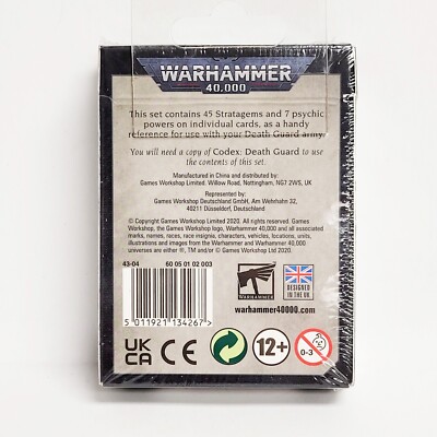 Warhammer 40,000 Datacards: Death Guard WH40K 43-04 | eBay