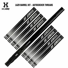 HK Army LAZR Paintball Barrel Kit - Autococker - Polish Black / Black Inserts