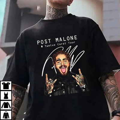 Post Malone Twelve Carat Tour Gift For Fan T Shirt Size S-4XL DO154