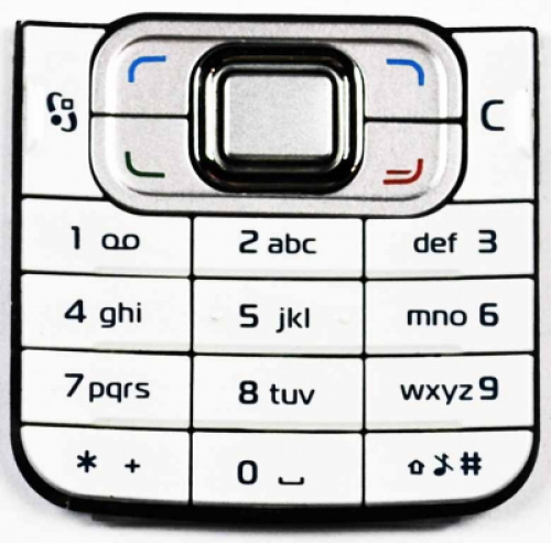 KEYPADNOK6120C-W Tastiera Keypad per Nokia 6120 Classic White - Bild 1 von 1
