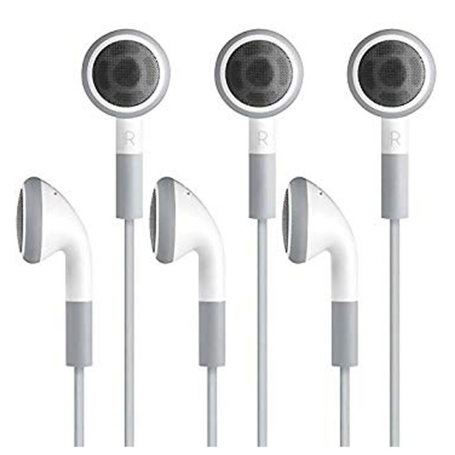 New Round Earbud Earphones With Mic For Any 3.5 mm Earphone Jack 3 PACK