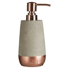Neptune Bathroom Accessories Set Copper Concrete Organiser Holder Soap Dispenser