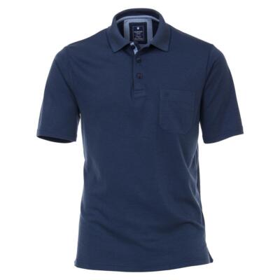 REDMOND Casual Herren Polo-Shirt Kurzarm Polokragen Knopfleiste Regular Fit Baum