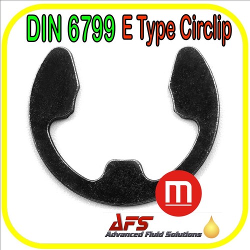 Anillo de retención de arandela de resorte con clip externo tipo E DIN6799 C acero al carbono - Imagen 7 de 18