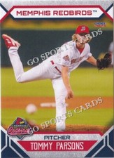 2023 Memphis Redbirds Tommy Parsons RC Rookie St Louis Cardinals Minor League