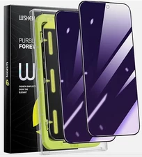 WSKEN Pursue Forever iphone 15  PRO  2  Pack Screen Protector