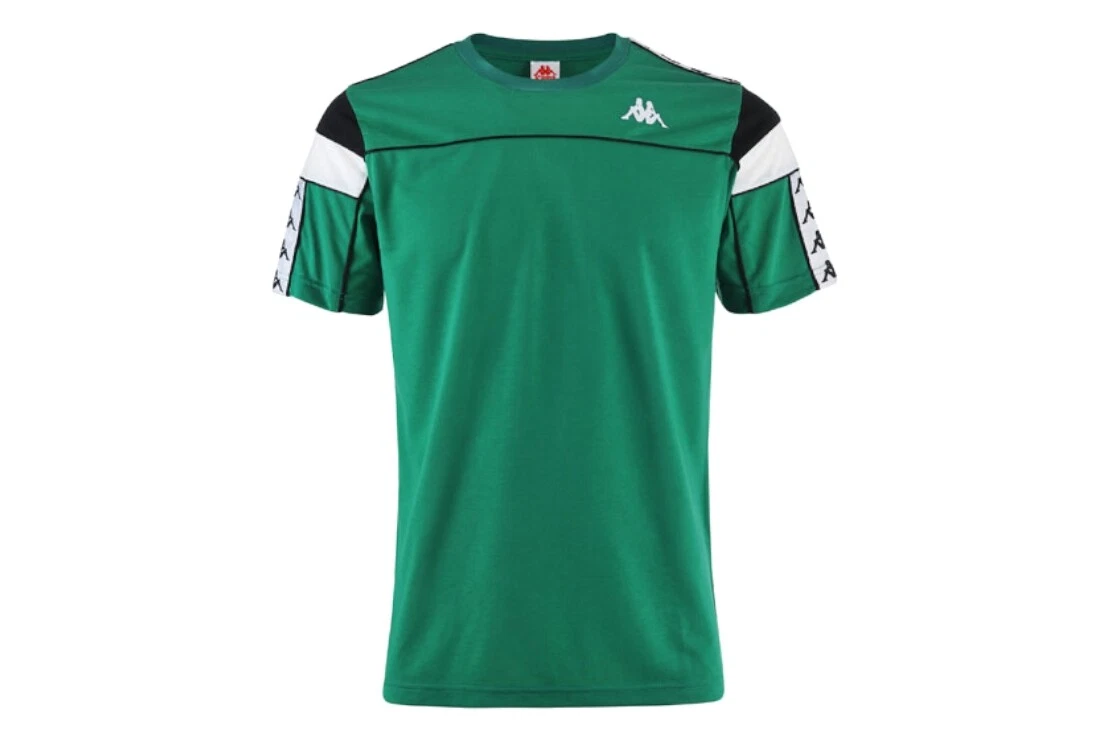 T-shirt Homme Kappa Banda 222 – FAPO GRAPHIK – Coton Vert – Sportswear – Neuf Avec étiquettes
