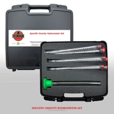 Professional Specific Gravity Hydrometer Kit .800-2.000 60°F. Lab Testing Kit