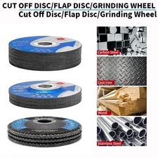 26Pcs 4-1/2 inch Cut Off Wheel & Grinding Wheel Flap Disc For Angle Grinder Tool
