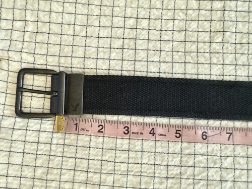 american eagle outfitters uomo taglia 45,5" nero/abbronzatura REVERSIBILE CON CINTURA IN PELLE - Foto 12 di 14