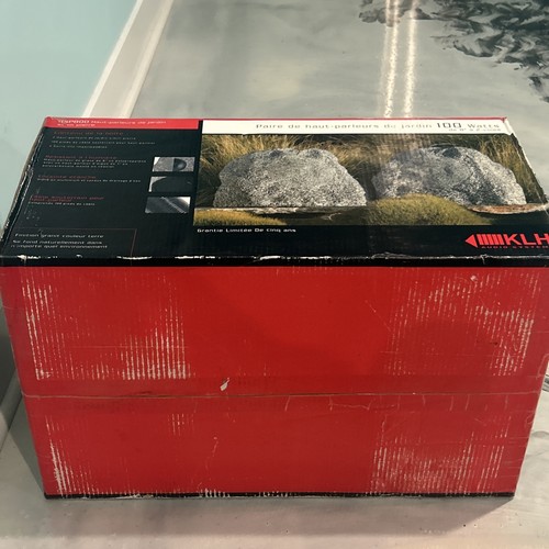 KLH Audio RSP800 8" 2-Way Landscape Rock Speakers Pair 100 Watt BRAND NEW SEALED - Picture 8 of 10