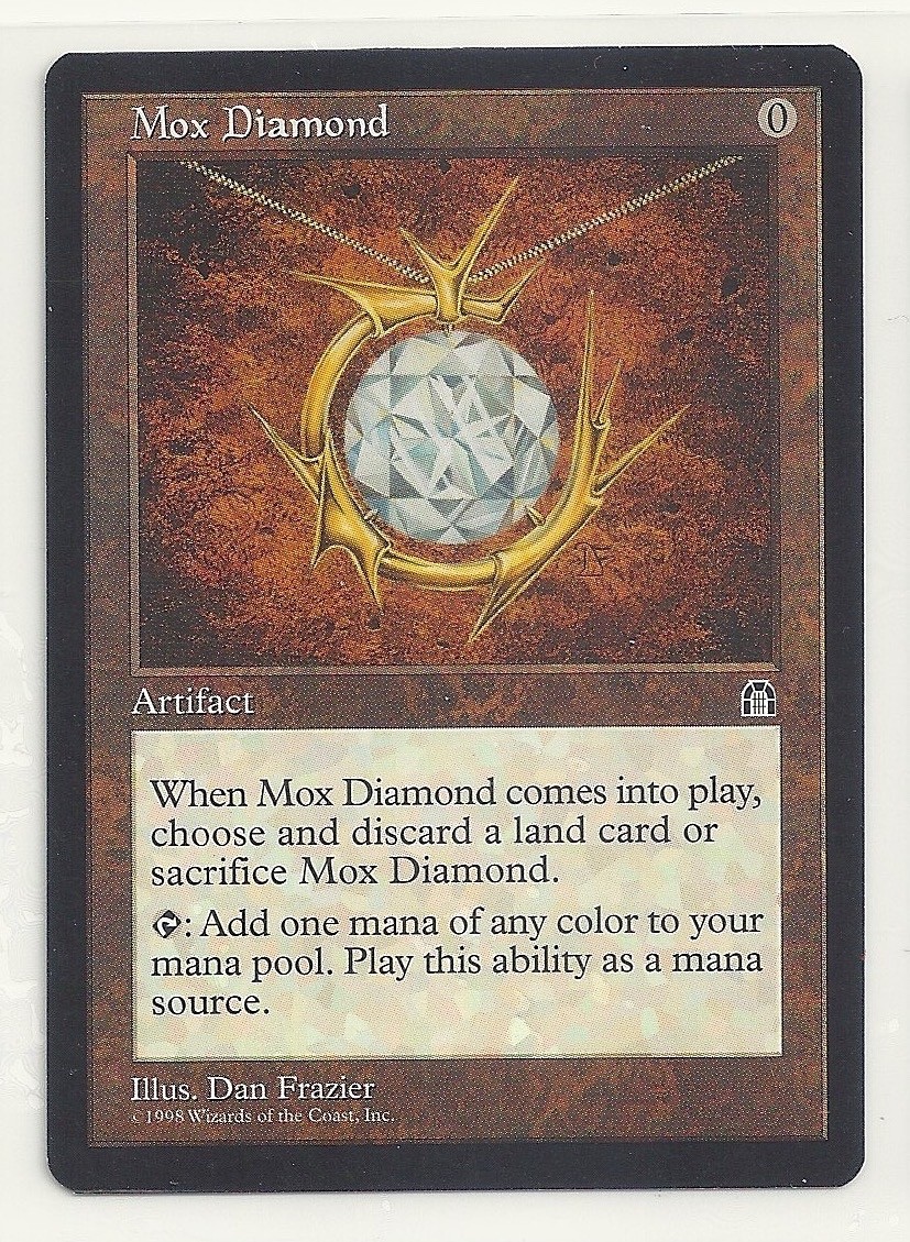 MTG STRONGHOLD: 1x NM/M Mox Diamond Magic the Gathering Card Any Color Vintage