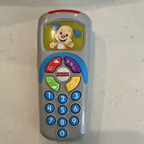Fisher Price Laugh & Learn Puppy Remote Teach Numbers ABC Colors Baby Toy TESTED