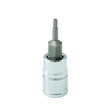 Titan 15650 Hex Bit Socket, 1/4" Drive, 5/64", SAE, Chrome Vanadium Steel