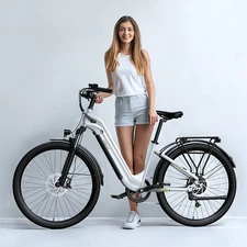 NEW 27" Tire Electric Bike for Adults,Peak 1000W Motor Electric Mountain Ebike