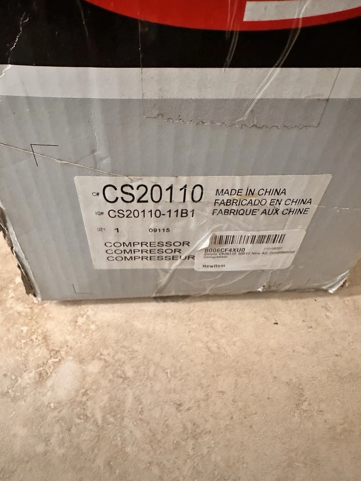 Compresor de aire acondicionado Delphi CS20110 Foto 2 de 2