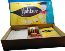 Yahtzee 1956 Lowe dice game complete and still has dividers