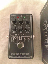 Electro-Harmonix Nano Metal Muff Distortion Effects Pedal Black LN