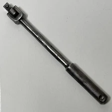 P&C 6230 Breaker Bar VTG 1/2" Drive USA Flex Head 10" Knurled Handle Hex Logo