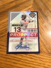 2024 Panini Prospect Edition AUTO PURPLE PRIZM 115/125 #139 Orlando Martinez
