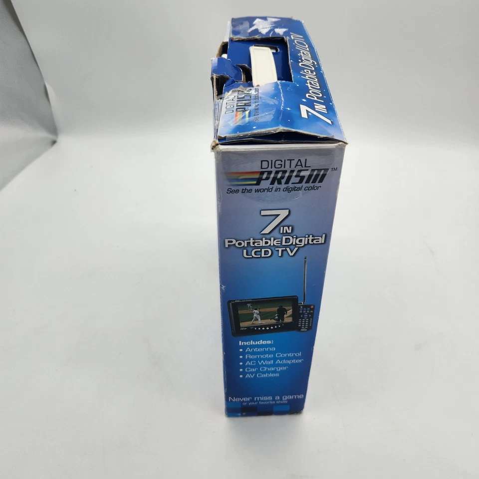 Digital Prism ATSC-710 Portable 7” Handheld LCD TV w/ Remote Gaming TV Open Box - Image 4 of 4