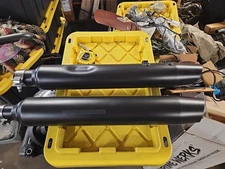 2017-24 HARLEY TOURING FLHX OEM STOCK BLACK CERAMIC EXHAUST SLIP ON MUFFLERS