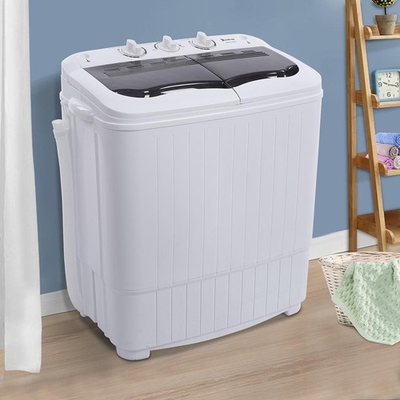 #ad Portable Washer Compact Twin Tub 14.3LBS Top Load Washing Machine Washer Spinner $99.90
