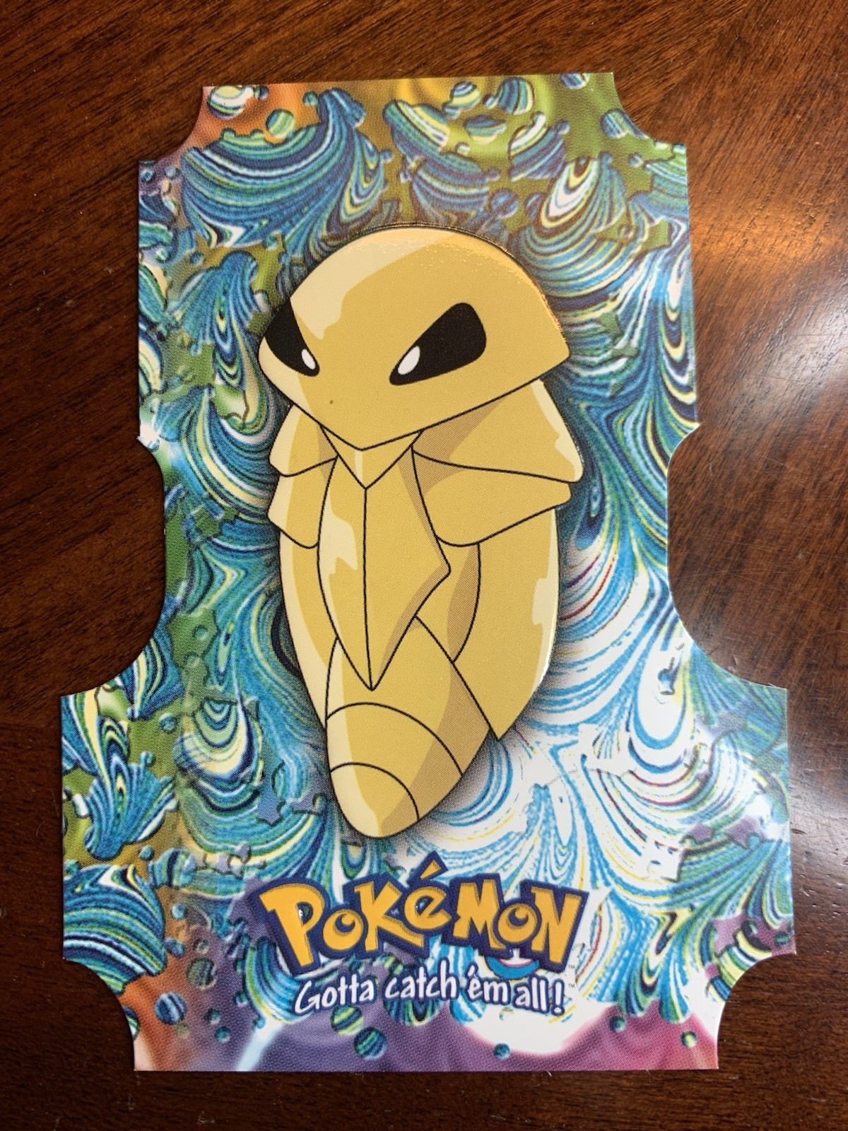 2000 Topps Pokemon TV Animation Series 3 #14 Kakuna Die Cut Card EV02 of 12