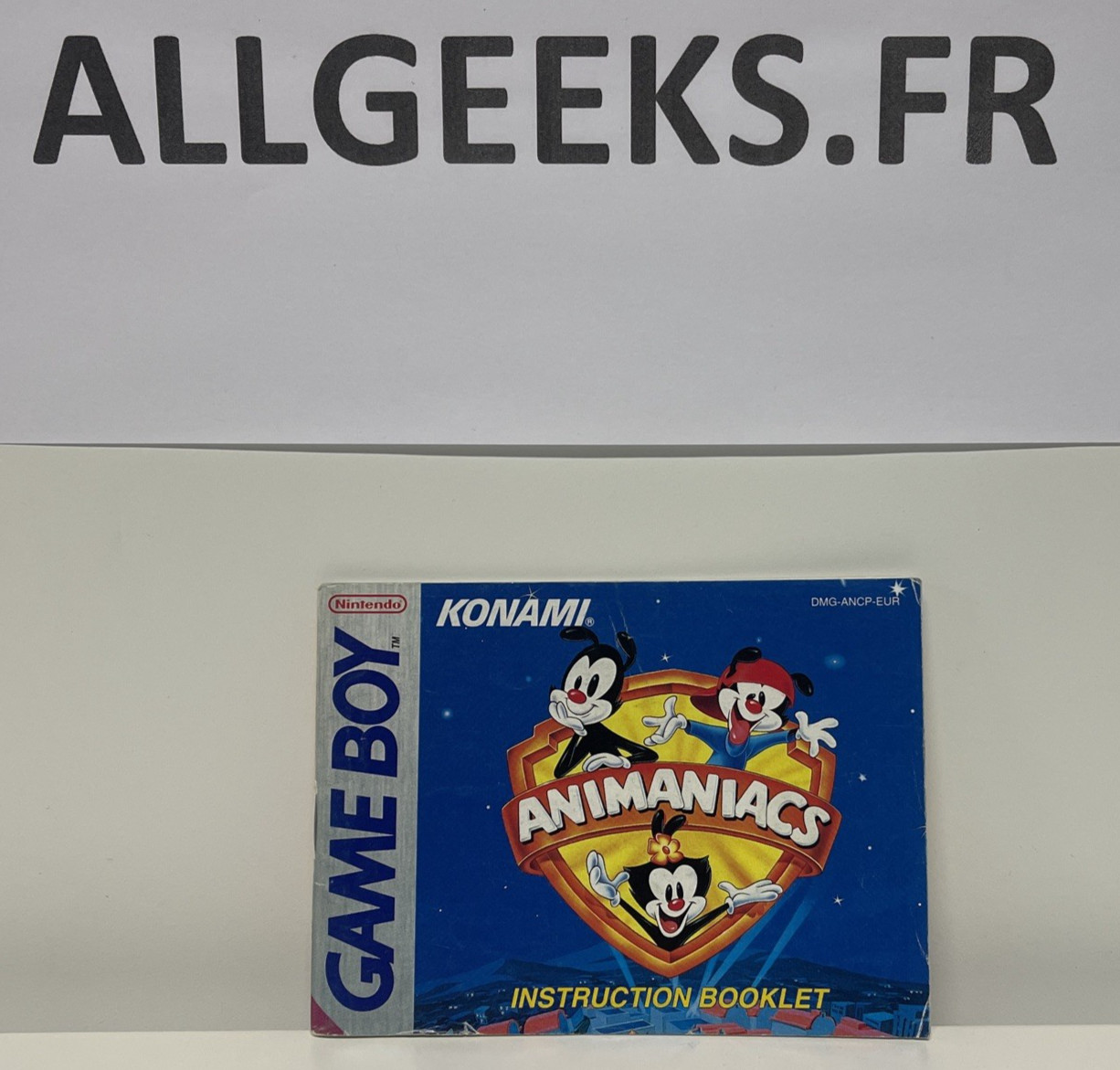 GAME BOY GAMEBOY NOTICE MANUAL - ANIMANIACS  - DMG-ANCP-EUR
