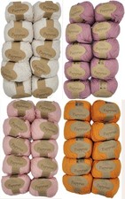 500g Fibra Natura Papyrus Strickwolle einfarbig, Strickgarn Baumwolle Seide uni