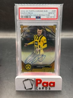 Topps Chrome BVB Dortmund OnCard Auto Marco Reus PSA 10 GEM MINT