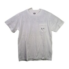 Kaws Uniqlo Men’s x Sesame Street XX Pocket Tee FW18 Graphic White Sz M