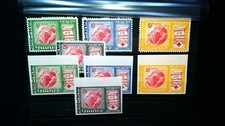 ** ROTES KREUZ Guinea 1963 Dubletten & Probedrucke Mi 156–160 (Briefmarken D5)