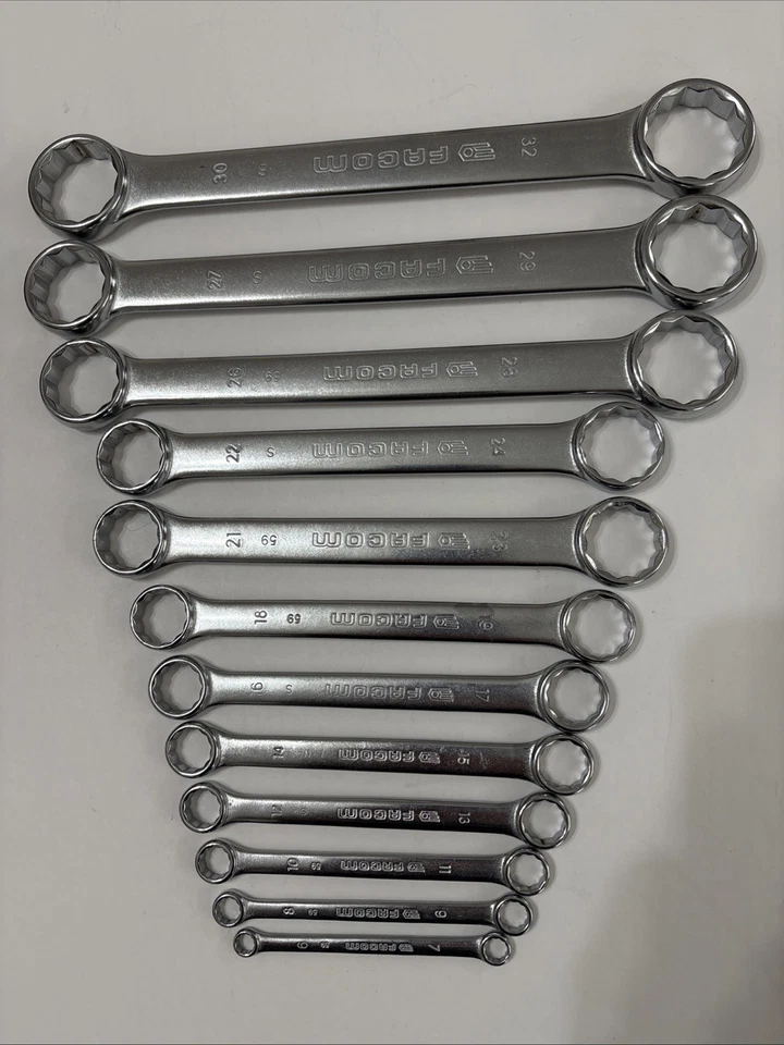 Juego de llaves de extremo de anillo recto Facom Metric 12 piezas 12 piezas Foto 3 de 3