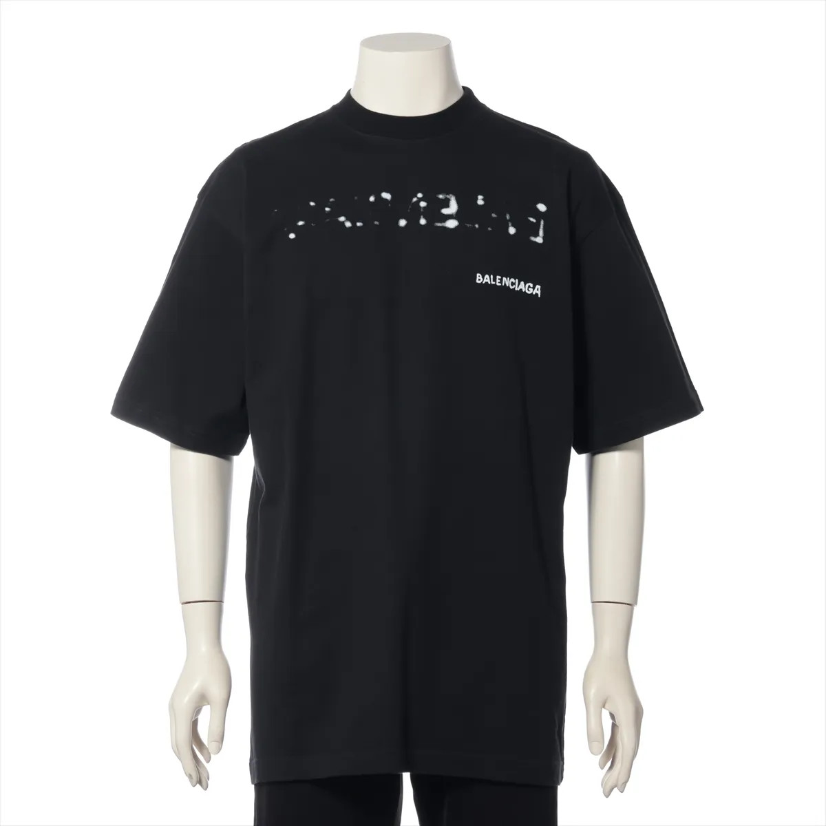 Balenciaga 22 years Cotton T-shirt XS Men's Black  641675 There is a scuff