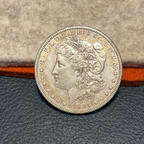 (#101757) Morgan Dollar:  1885 S.  Lower end of AU.  Better Date!   (see video!)