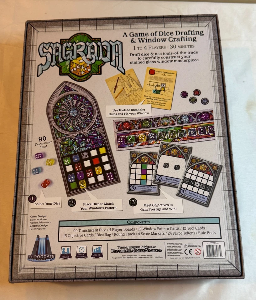 Juego de mesa Sagrado - Dibujo de dados y elaboración de ventanas - Completo Foto 2 de 3