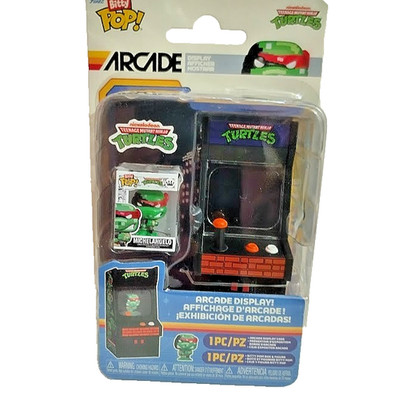 NEW! TEENAGE MUTANT NINJA TURTLE Funko Bitty Pop! Arcade Cabinet ~ Michelangelo