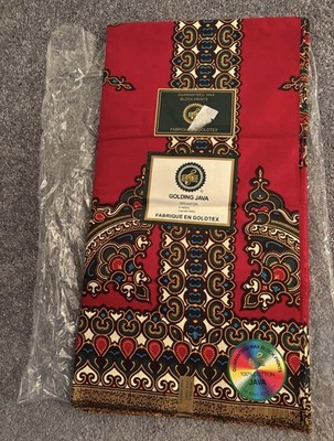  New African JAVA Print (Ankara) Fabric, 100% Cotton, 6 Yards 