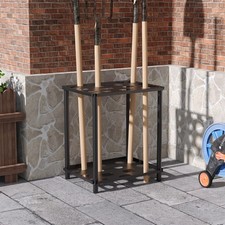 GARDEN TOOL STORAGE RACK WITH ORGANISER FOR SHED/GARAGE HOLDER TIDY FREESTANDIN