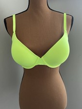 Victoria's Secret Pink Wear Everywhere Push Up Bra Bright Green 36D