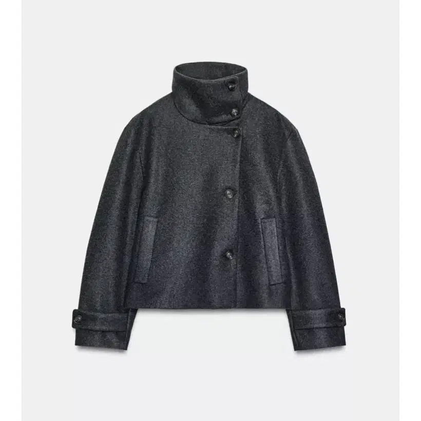 Zara High Neck Short Coat XS - Unused & Stylish thumbnail 3