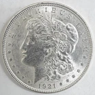 1921-P Morgan Silver Dollar $1 Final Year High Grade 90% Silver Raw